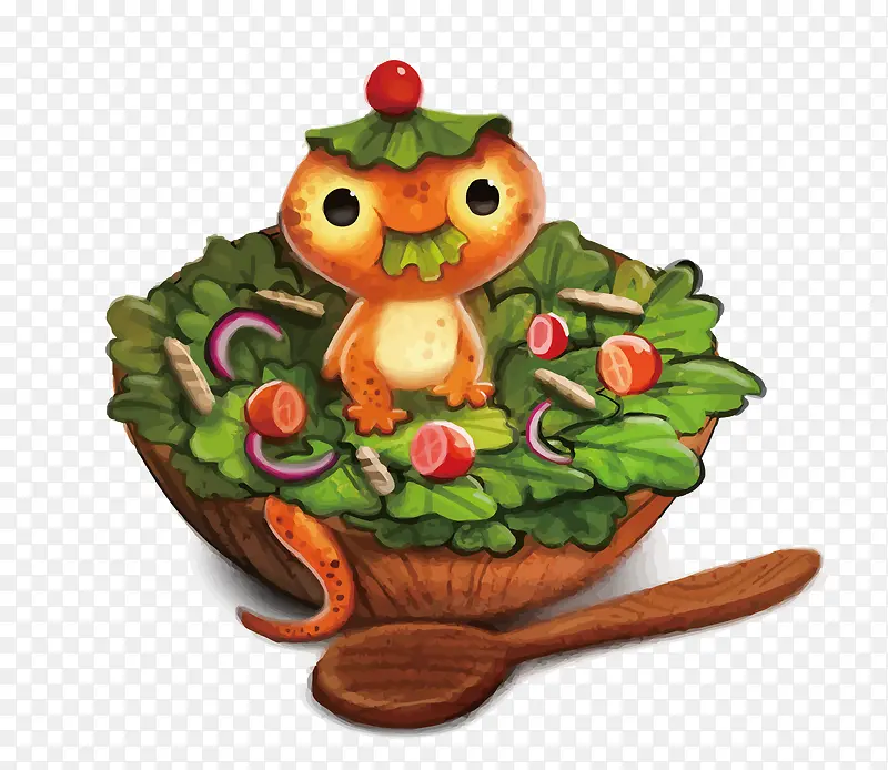 矢量蔬菜沙拉
