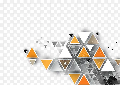 三角形几何科幻背景图案