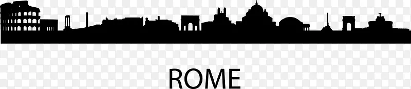 手绘Rome城市图