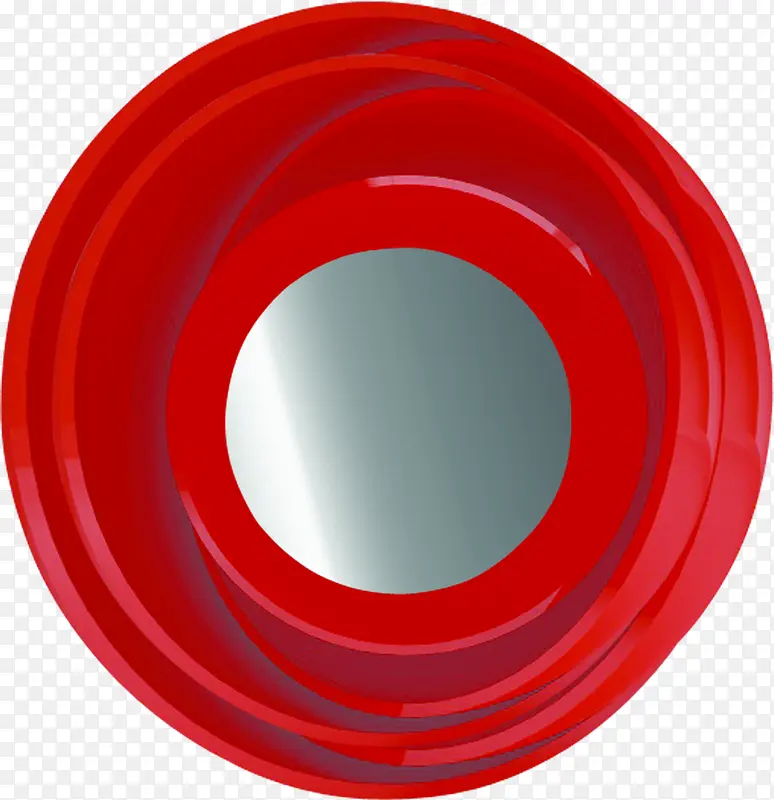 红色圆形不规则矢量阴影