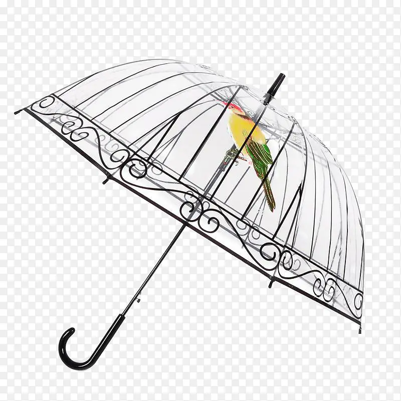 鸟笼雨伞