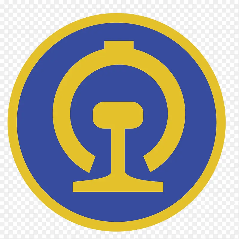 矢量蓝色火车logo