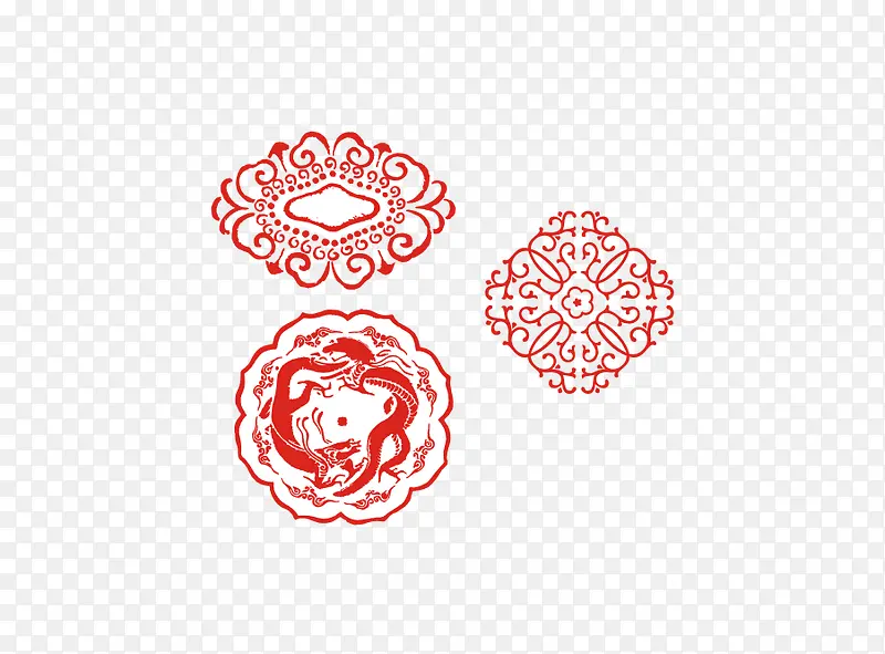 中国风古典装饰红色边框
