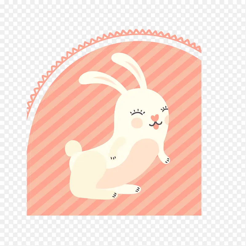 笑着的小兔子