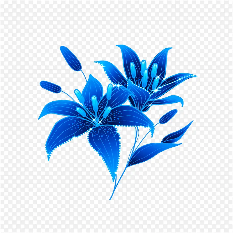 蓝色花