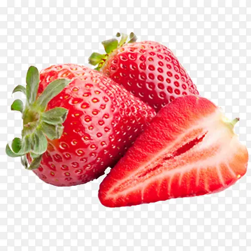 红色精致装饰草莓设计图