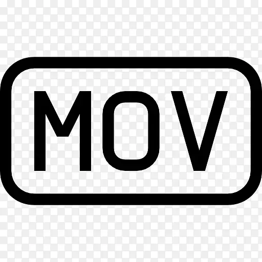 MOV文件类型电影概述界面符号图标