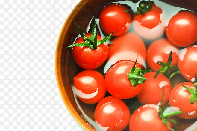 在盆子里的西红柿