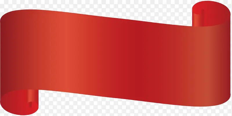 红色卷纸节日标题框