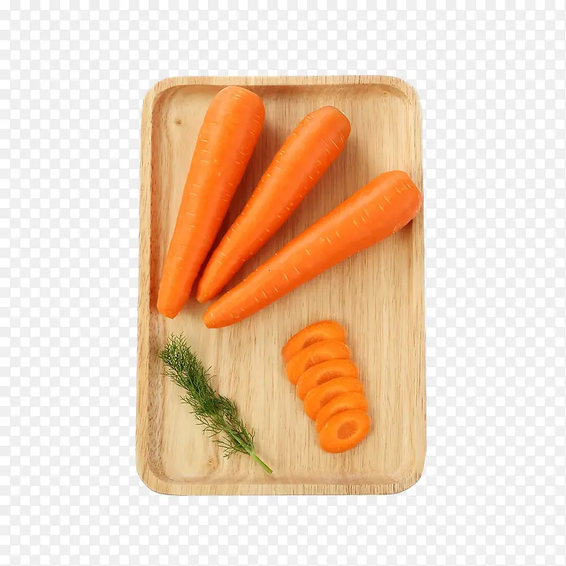 盘子上的胡萝卜蔬菜