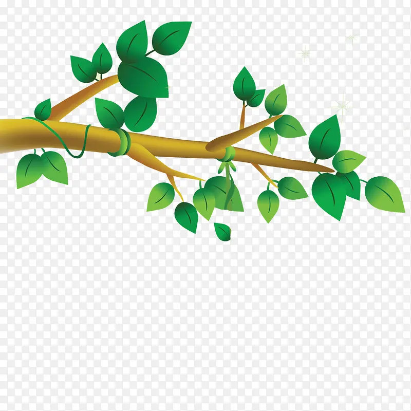 卡通装饰植物树枝设计PNG图片素材下载_图片编号8712104-PNG素材网