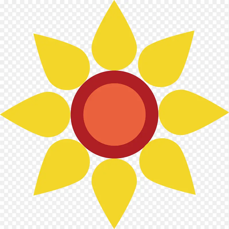 太阳花矢量图