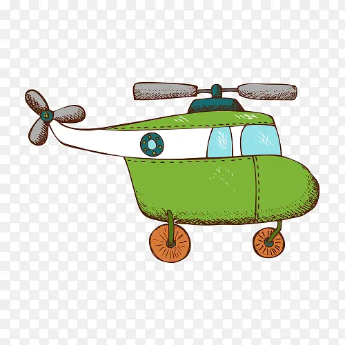 卡通直升飞机