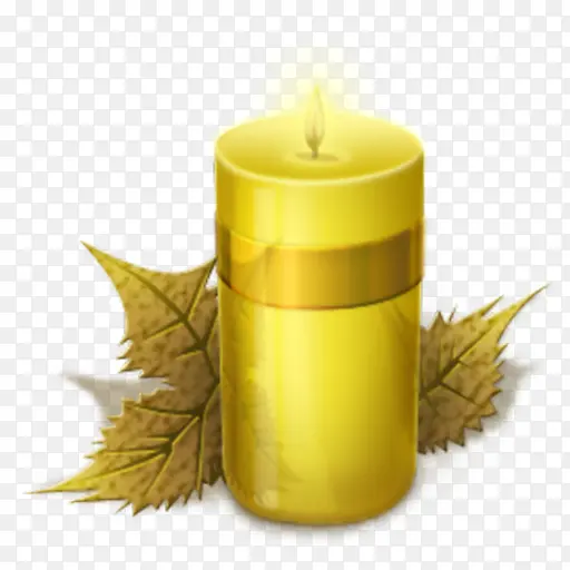 金色生日圣诞蜡烛元素