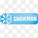 snowman button icon