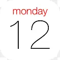 日历苹果iOS 7图标