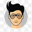 Male Avatar Emo Haircut Icon