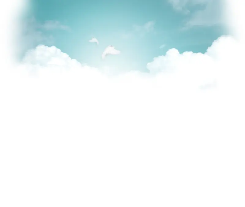 青色天空白云背景矢量图片