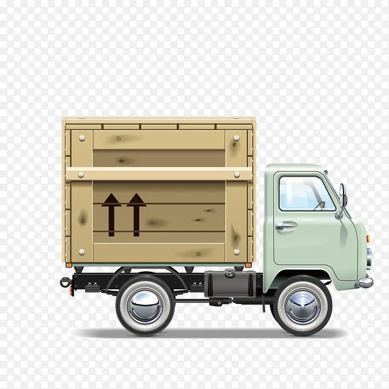 矢量卡车货运集装箱
