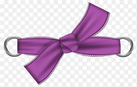 紫色打结布带
