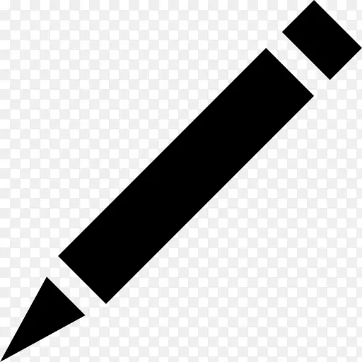 蜡笔笔变体在对角线位置图标