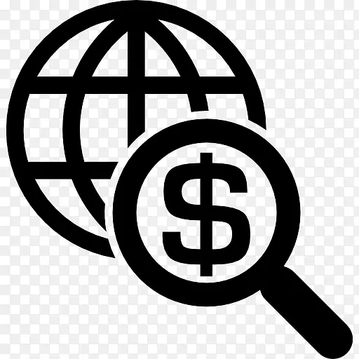 国际搜寻金钱图标