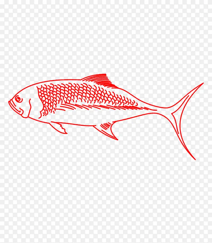 简约经典动物剪纸广告设计鱼