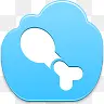 鸡腿Blue-Cloud-icons