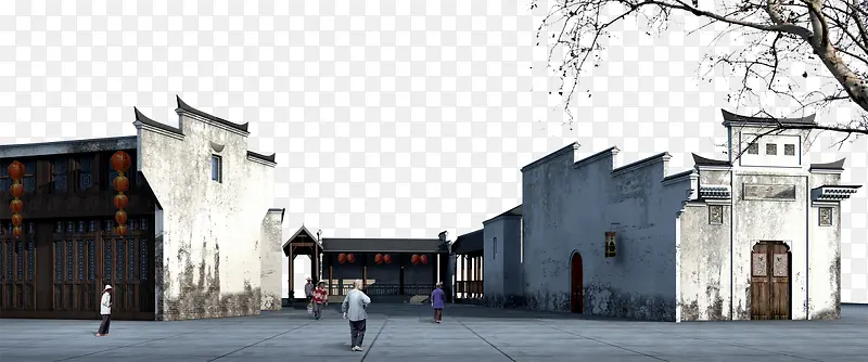 唯美水墨江南古建筑