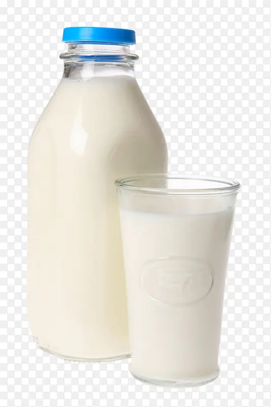 白色空白牛奶杯子