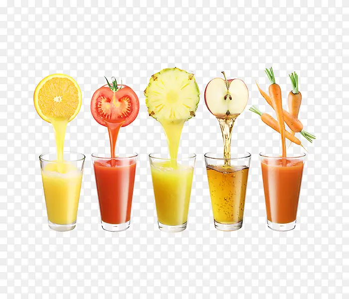 多种水果的水果汁