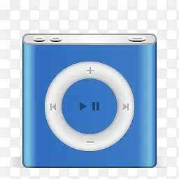 苹果iPod纳米蓝色苹果节日图标
