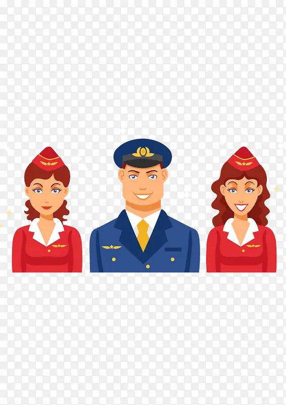 机场人员工作空姐机长