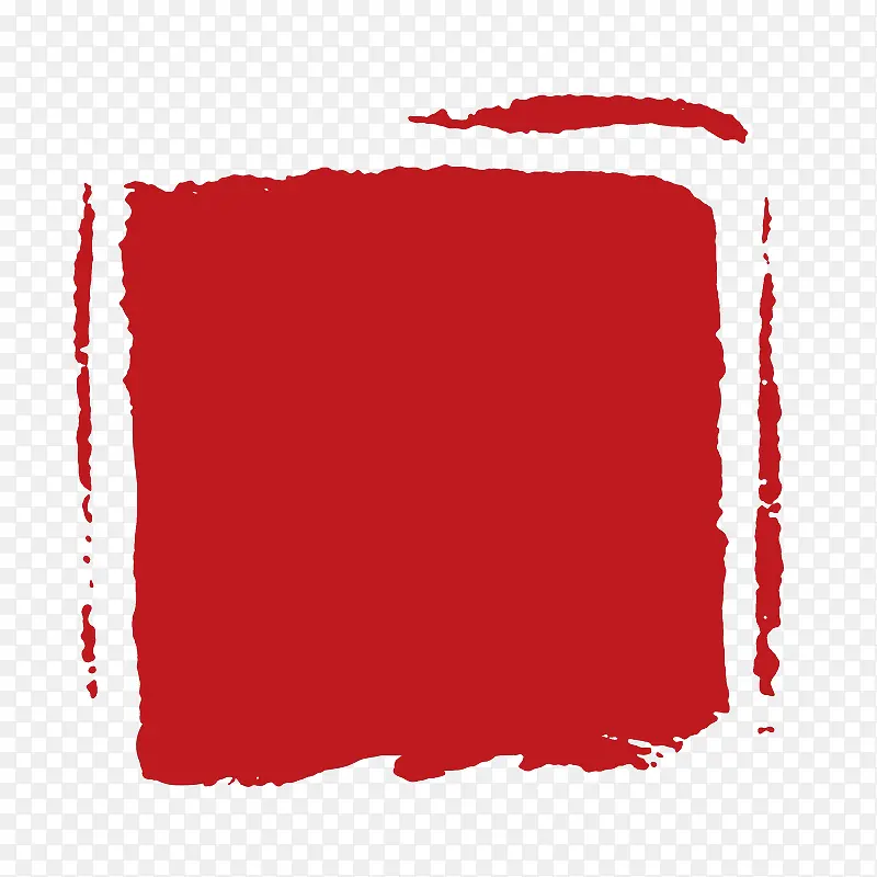 红色中国风印章图标底纹