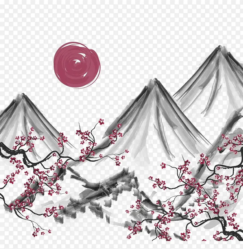 中国风水墨画