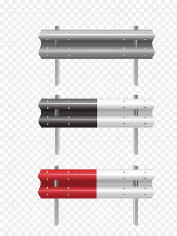 矢量质感高速公路护栏素材