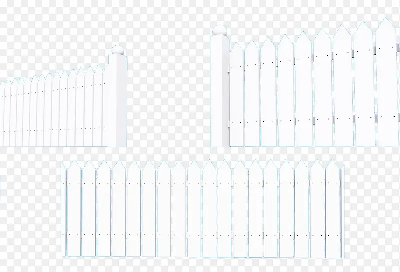 白色栅栏