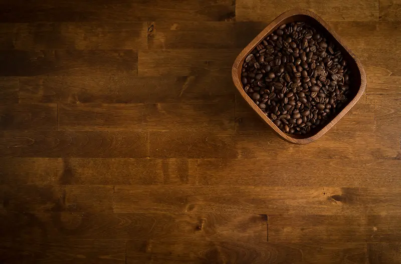 怀旧复古木板咖啡豆