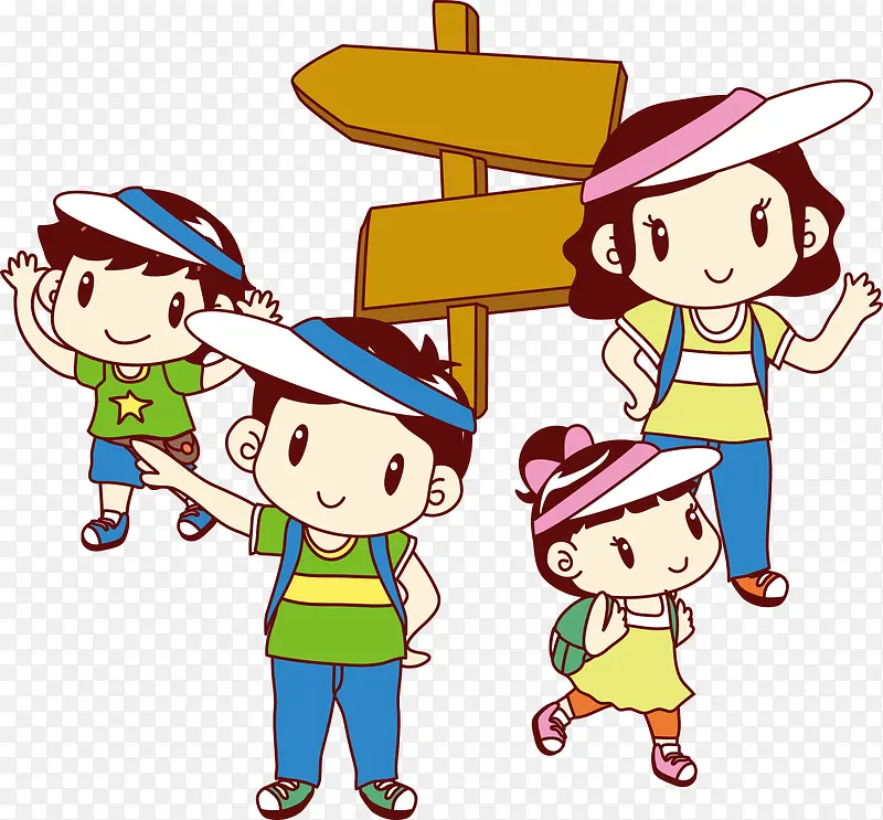 放学路上的卡通女孩PNG图片素材下载_图片编号8745249-PNG素材网