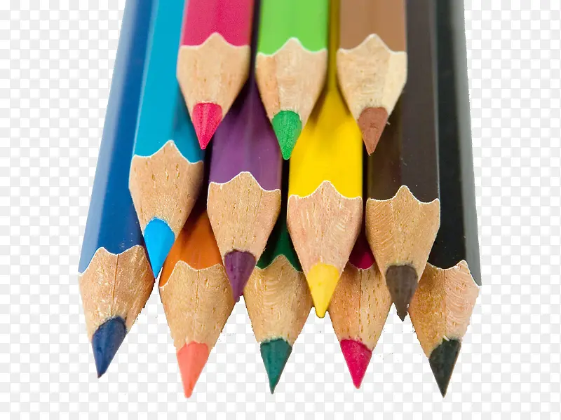 一叠彩色铅笔