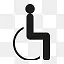 残疾人通道标识图标