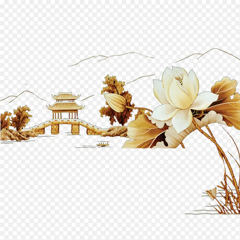 中国风亭台