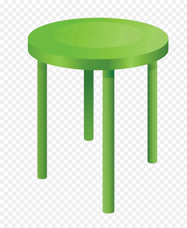 绿色圆凳子