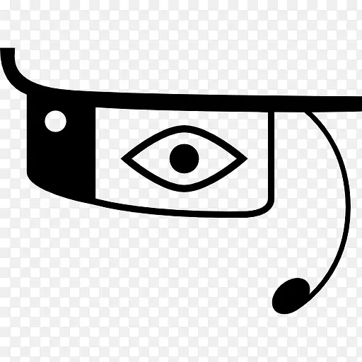 谷歌玻璃与眼睛图标