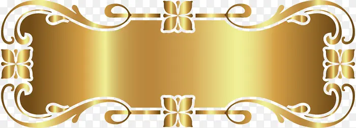金色装饰框架