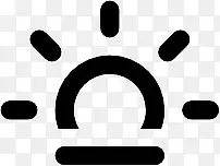 太阳低Climacons-Weather-SVG-icons
