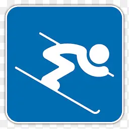 高山滑雪奥运会索契- 2014图标