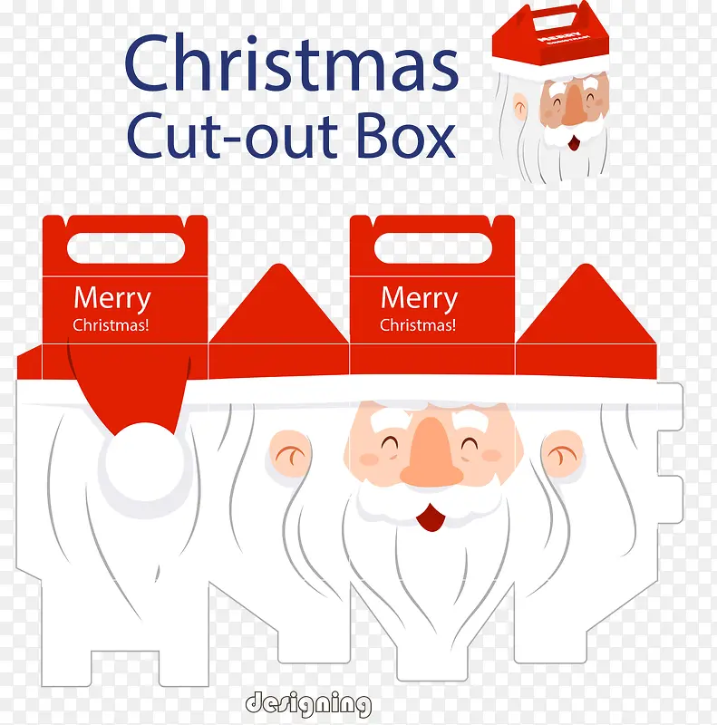 圣诞老人包装盒设计