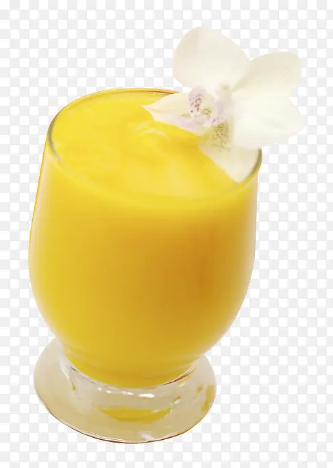 一杯芒果汁饮品