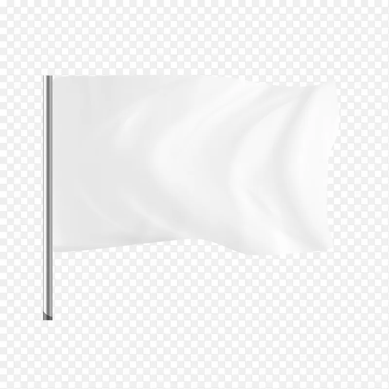 白色矢量质感旗帜